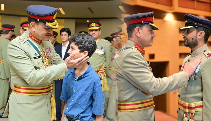 CDF Syed Asim Munir Confers Military Honours at GHQ Investiture Ceremony