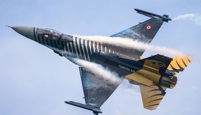 Turkish F-16 Fighter Jet Crashes During Training Flight Turkish F-16 Fighter Jet Crashes During Training Flight